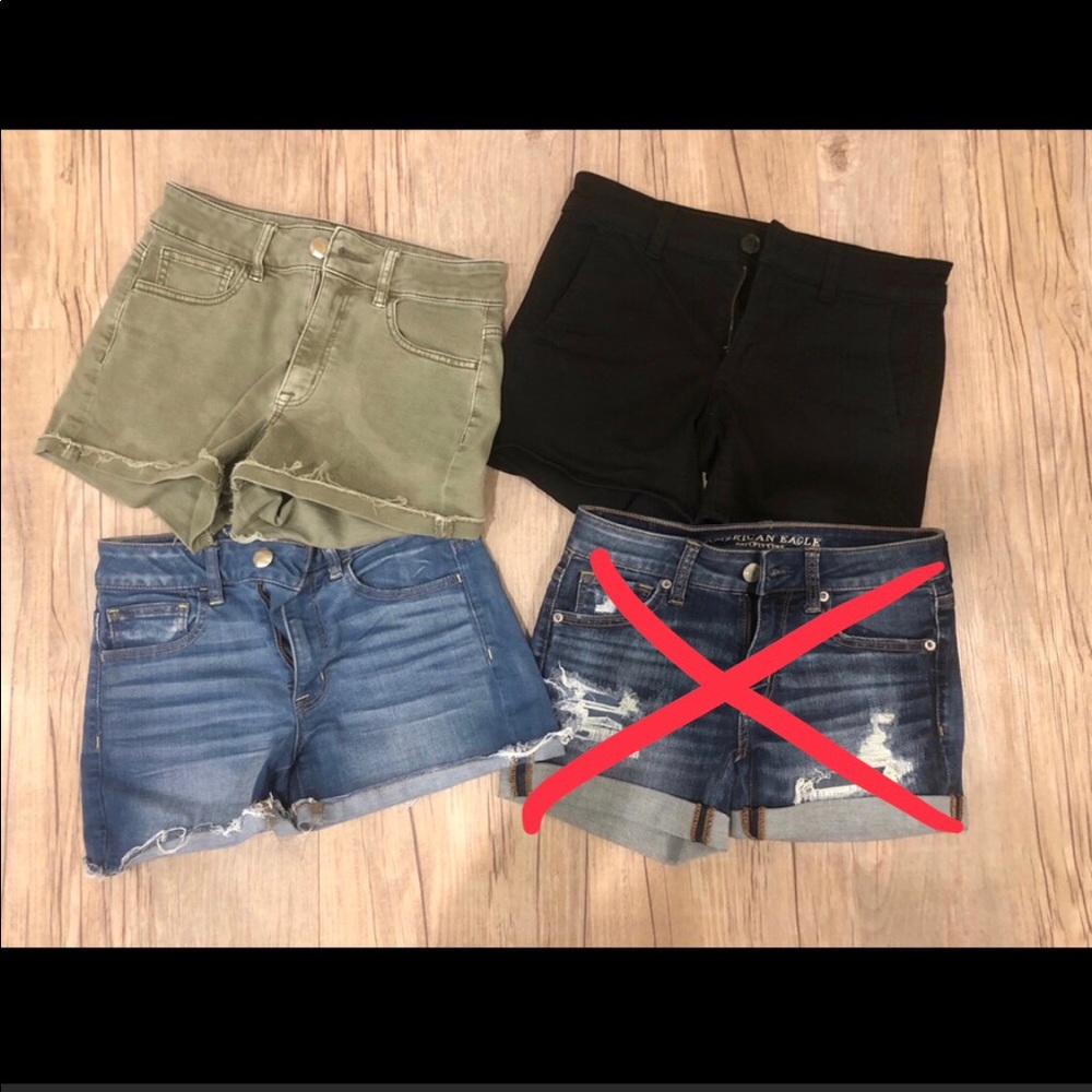 3 American eagle jeans at $15 each.
